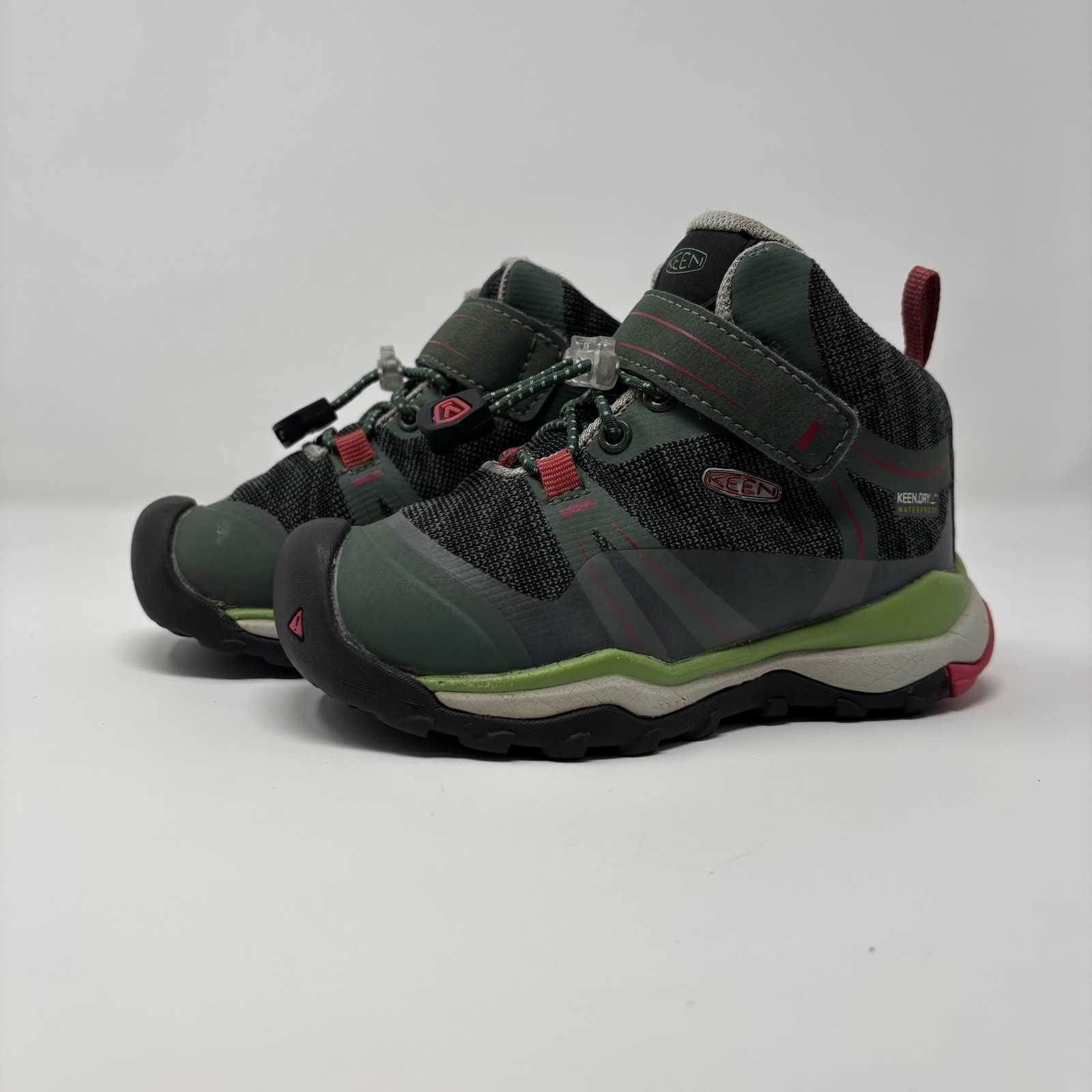 Scarpe da trekking KEEN Terradora per bambini taglia 8 US verde selce sportive all'aperto 1018387