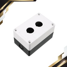 Push Button Switch Control Station Boxes 22mm 2 Button Hole White Black