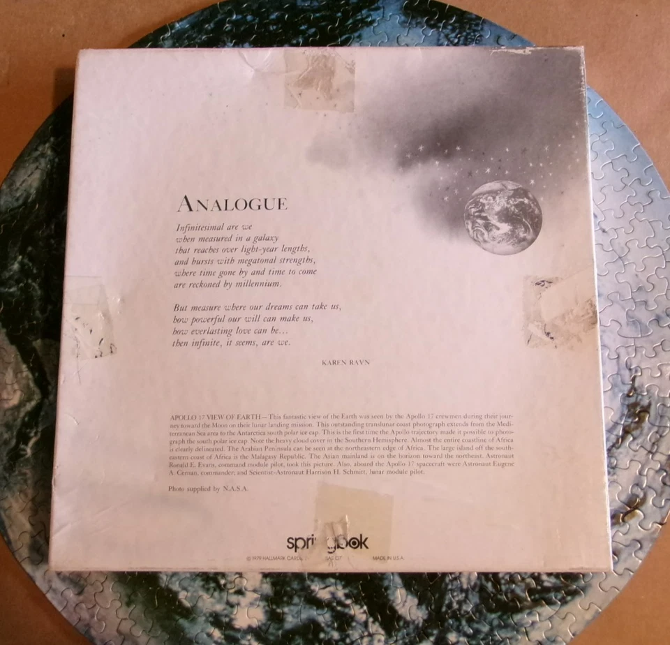 1979 vintage Springbok circular puzzle The Planet Earth - complete - Image 4 of 4