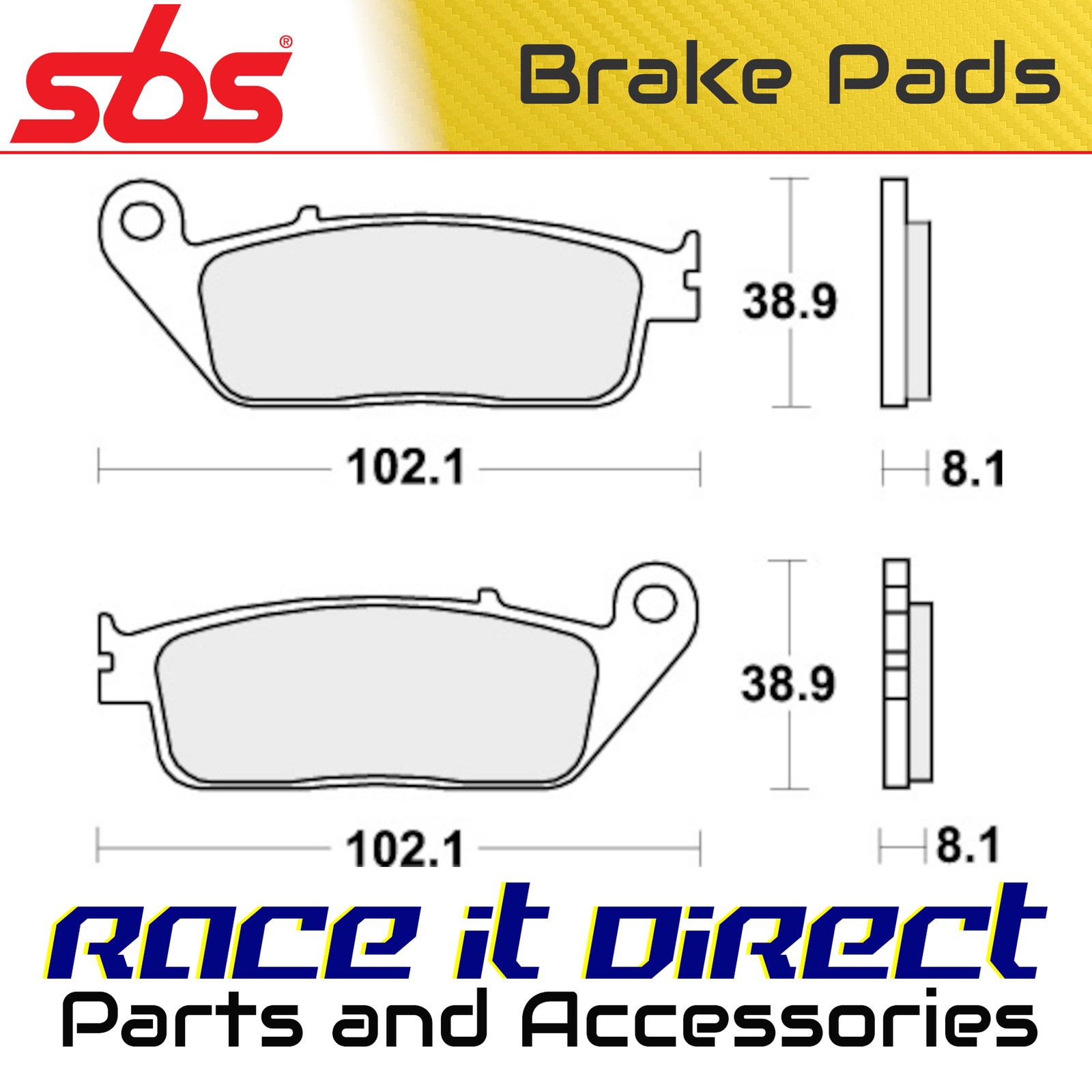 Brake Pads for ZONTES 125 C 2024 Front RST Road Racing SBS