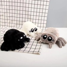 Lucas Friend Spider Plush Toy Kawaii Black White Spider Doll Home Decoration Pil