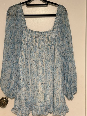 #ad #ad Aqua Floral Mini Dress $25.00