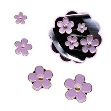 Cute Flowers Air Vent Clips Car Air Freshener,4pcs Girly Daisy Flower Purple