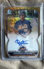 2023 Bowman Chrome -Auto Daiverson Gutierrez #CPA-DG Gold Refractor /50 RC