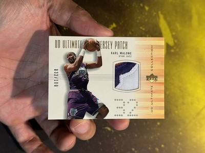 2000-01 UD Upper Deck Karl Malone Ultimate Game Jersey Patch /100