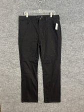 Old Navy Boys Skinny Pants Size 20 Plus Black Flat Front Non Stretch Preppy