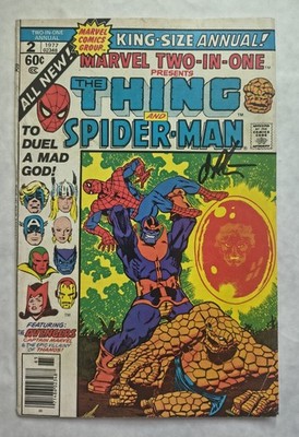 (1977) Marvel Two-In-One Annual #2: KEY ISSUE! SIGNED BY JIM STARLIN! FN (6.0)
