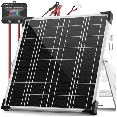 Waterproof 12V Solar Panel Kit with Smart Controller