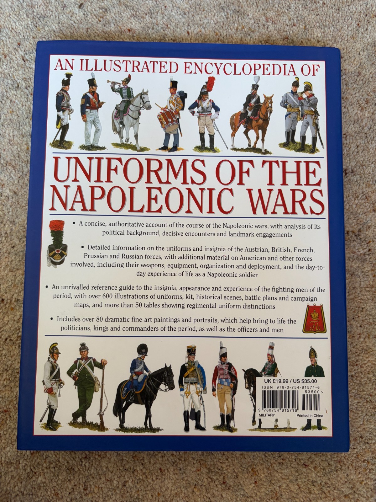 Illustrated Encyclopedia of Uniforms of the Napoleonic Wars by Digby Smith ...