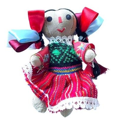 Traditionelle Mexikanische Ragdoll, Maria, Handgemacht. (DOLL06)