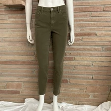 Loft Stretch Jeans Jeggings Olive Green Khaki Size 6