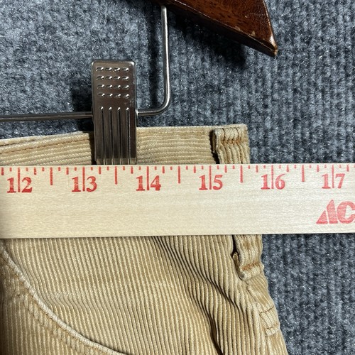 VINTAGE 70s Wrangler Corduroy Pants Size 30x29 Beige Jeans Talon Zipper - Picture 14 of 19