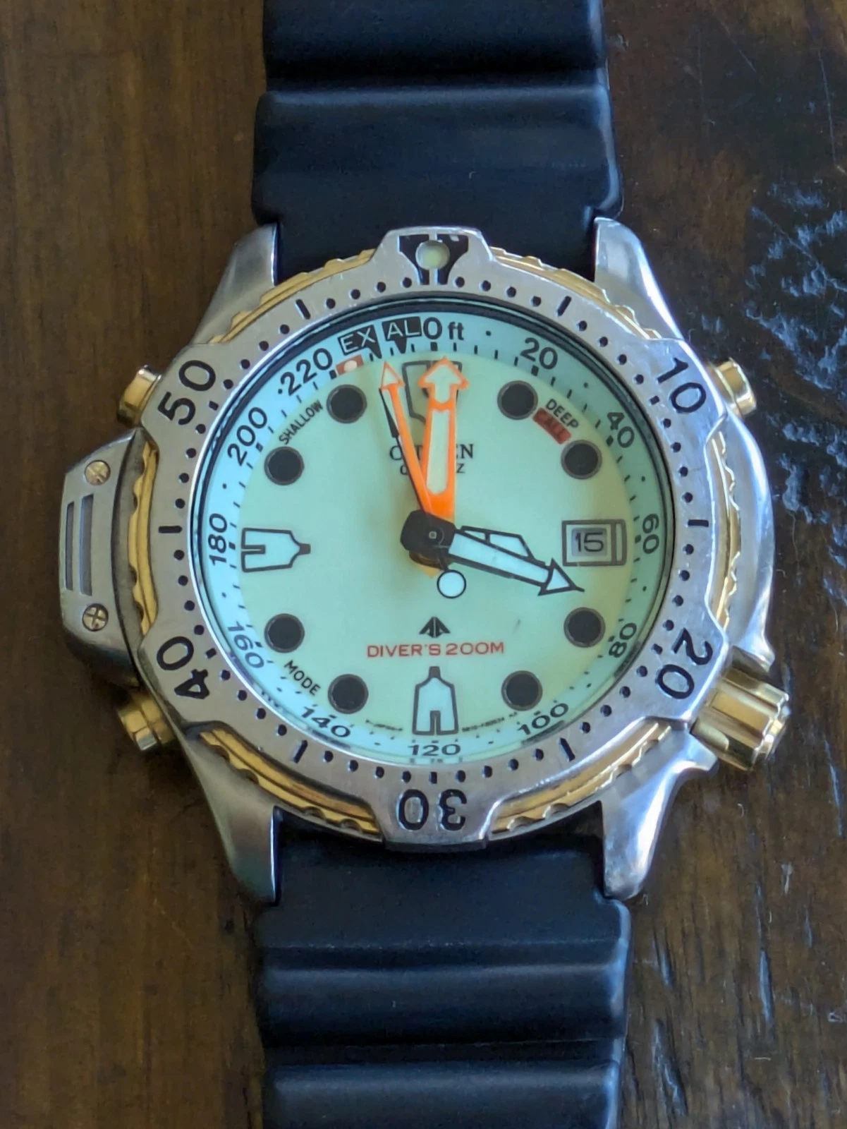 Rare Vintage Citizen Promaster Aqualand Scuba Diving Watch 5863-F80057 