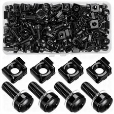 30 PCS M6 x 20mm Rack Mount Cage Nuts Screws Washers For Server Cabinet