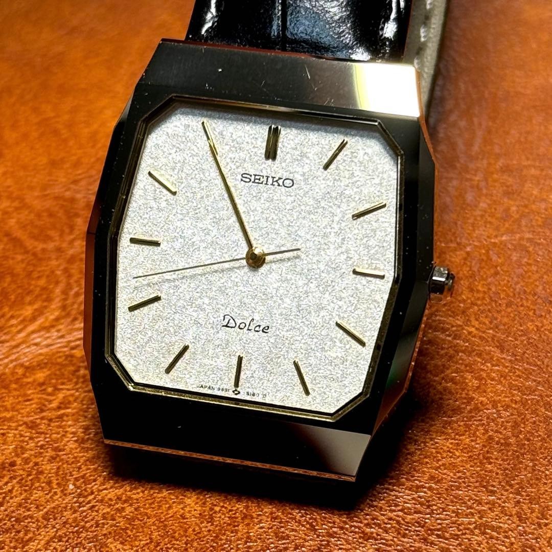 A19 Rare Working Seiko Dolce Rectangular Watch fr… - image 3