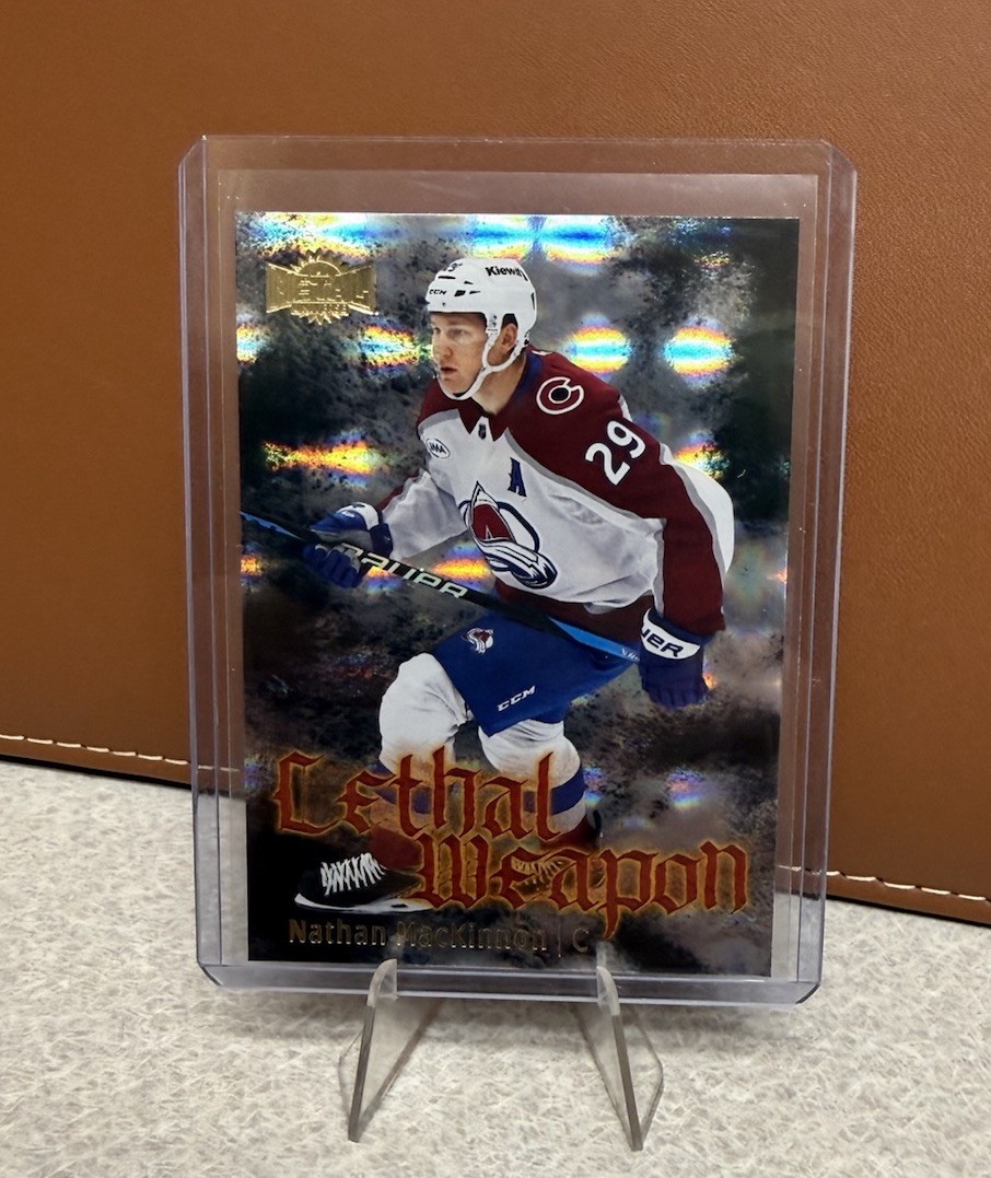 Nathan MacKinnon 2025-26 SkyBox Metal Universe #LW-4 Lethal Weapon Avalanche