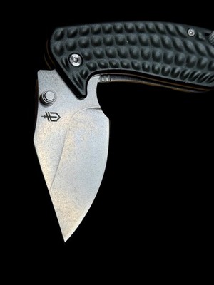 Gerber Kettlebell Folding Pocket Knife 2-Tone Black Gunmetal Frame Lock Paracord