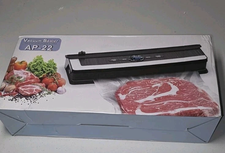 Vacuum Sealer Home Automatic Packing Machine AP-22 with 15 pieces Black