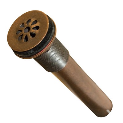 Native Trails DR150-WC Teardrop Drain, 1.5'', Weathered Copper - Sink Drains - Ne