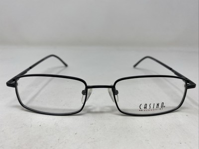 Casino Eyewear CB1066 SBK 52-19-140 Satin Black Full Rim Eyeglasses Frame  J10