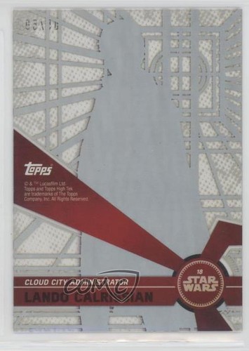 2017 Star Wars High Tek Pattern 1 Gold Rainbow Foil 5/50 Lando Calrissian 0s3 - Picture 2 of 3