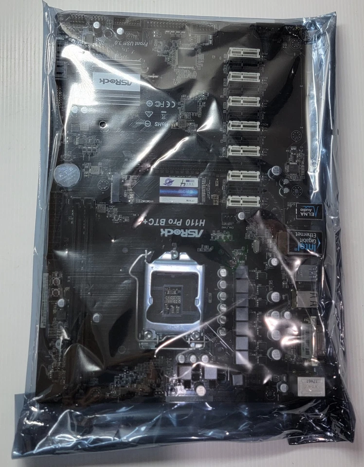ASRock H110 Pro BTC+ ATX Mining Motherboard - Image 2 of 4