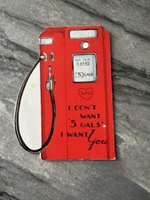 Vintage 1940s Vintage Valentine Red Metal Antique Gas Station Pump Oil Gallon