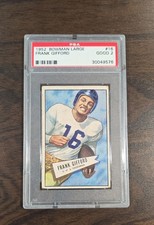1952 Bowman - Frank Gifford #16 Small (RC) PSA 2 - PSA LABEL ERROR
