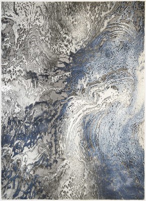 Everest Splash Blue 5'3''x7'3'' - Ultra Dense, Soft