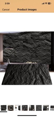 3D Faux Stone Wall Panels, 4 PCS PU Wainscoting Panel for Interior Wall Decor, C