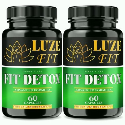 Luze Fit Detox Pills, LuzeFit Fit Detox Formula for Natural Weight Loss - 2 Pack
