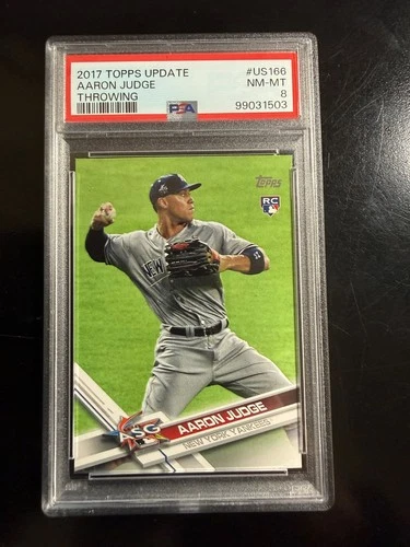 2017 Topps Update Aaron Judge RC #US 166 PSA 8 Throwing