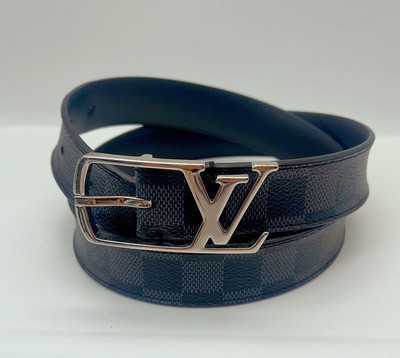 Louis Vuitton Damier Graphite Belt Ceinture Neogram Gray 
