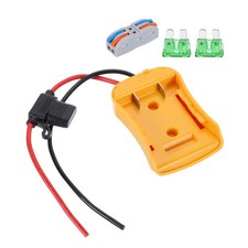 Battery Adapter Converter for 20V Battery with Wire Terminal, 1 Set 5pcs, Yellow