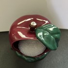 Cracker Barrel Apple Scrubby Ceramic Holder w/ Scrubbie Sponge Kitchen Caddy — photo 5