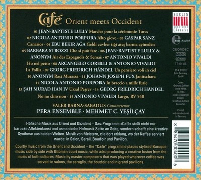 PERA ENSEMBLE CAFÉ: ORIENT MEETS OCCIDENT NEW CD