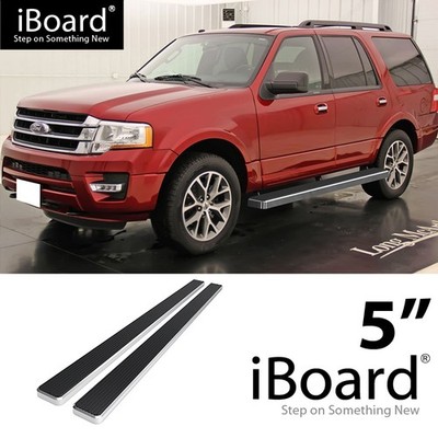 APS Board 5in Stainless Steel Polished Fit Ford Expedition SUV 4-Door 03-17