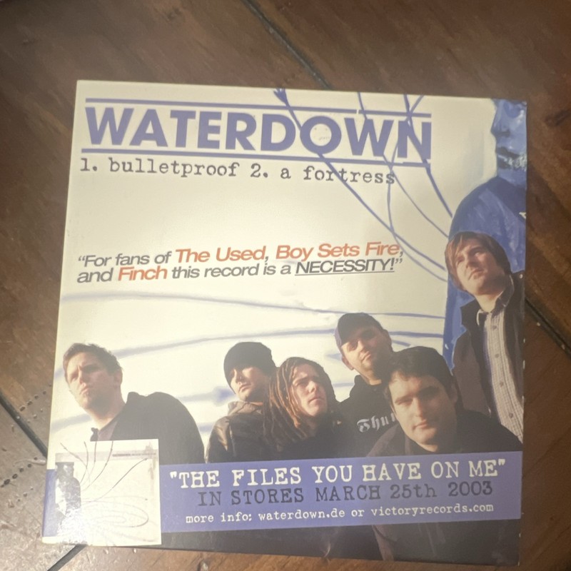 Victory Records Original Promo Flyer - Waterdown & Snapcase Somehow Hollow CD