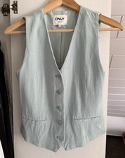 Only Damen Weste hellblau Gr. 36 ärmellos Le...