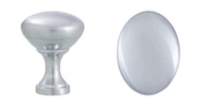 Design House 564609 1-1/4 in. Mushroom Cabinet Knob in Satin Chrome, Case of 25
