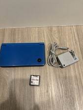 Nintendo DSi XL Midnight Blue System Charger Mario Kart Works