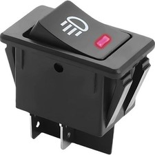 Car Fog Light Toggle Rocke Switch, 4 Pin 12V 35A ON/Off SPST Fog Lamp Red