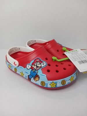 Crocs Super Mario Bros Fun Lab Light Up Clogs Kids Size C9 NEW!