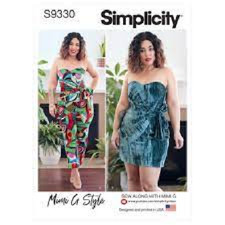 369 SIMPLICITY S9330 WOMEN'S STRAPLESS JUMPSUIT SIZE 6 - 14