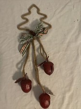 18  Long Christmas Holiday Door Hanger Bells 3  Jingles Festive