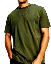 Premium Heavyweight Plain Galaxy Blank Tee shirt 100% Cotton (Big/Tall) - OLIVE