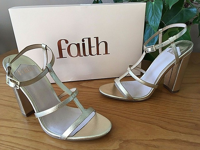 faith gold sandals