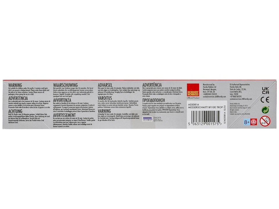 Уровень 2 модель набор Messerschmitt Bf110E/E-2 TROP истребитель самолет с 2 схемы O - Изображение 2 из 3