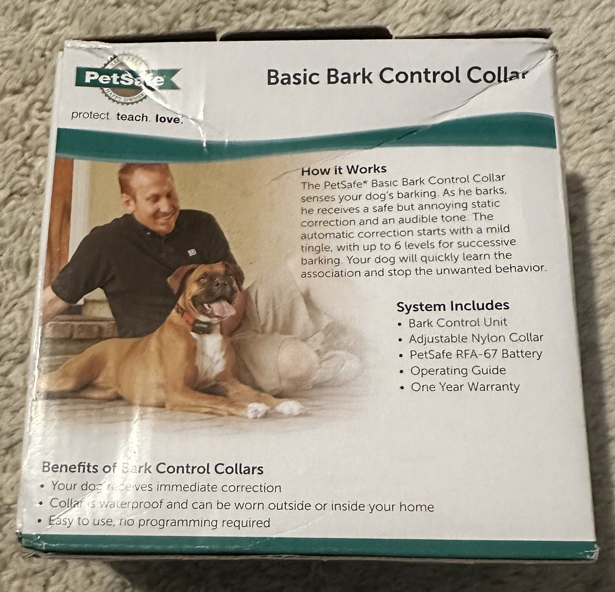 Pet Safe NO-SHOCK Basic Bark Control Static Correction Dog Collar