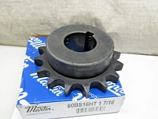 Martin Sprocket 60BS16HT 1-7/16 #60, 16 Hardened Teeth 1-7/16" Keyed Bore